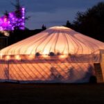 Yurt at the Wise Words poetry festival